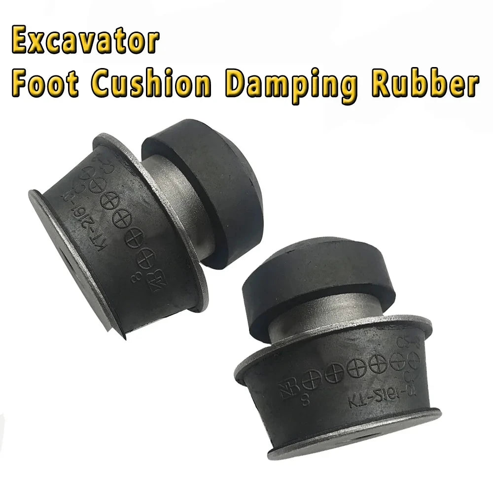 4pcs/lot Excavator Parts Foot Cushion Damping RubberFor Kubota Engine Mount V2203 Machine Foot Rubber Excavator Accessories