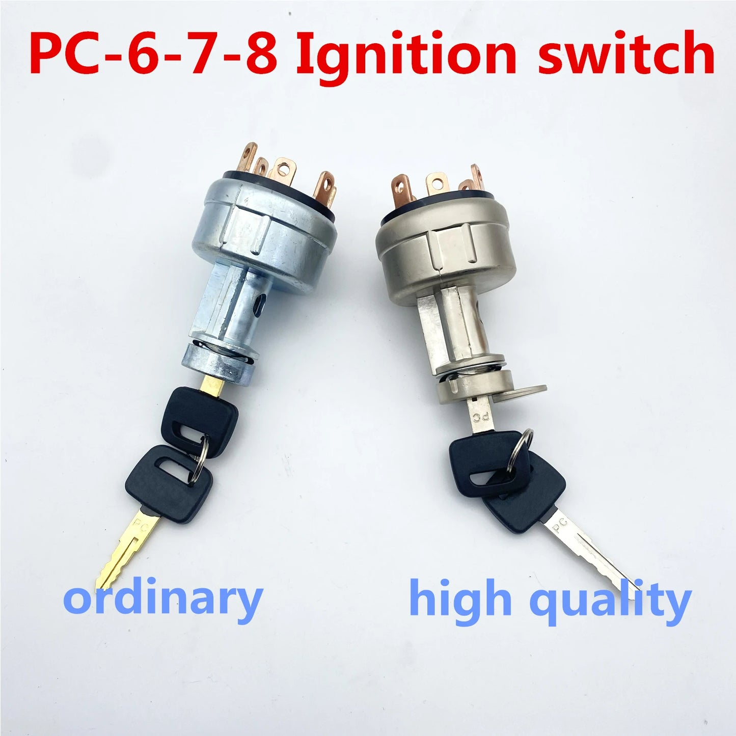 Ignition Switch For Komatsu Excavator, PC60, 120, 200, 300, 360-6-7-8, Electric Door Lock, 08086-10000, 0808086-20000,Supplier