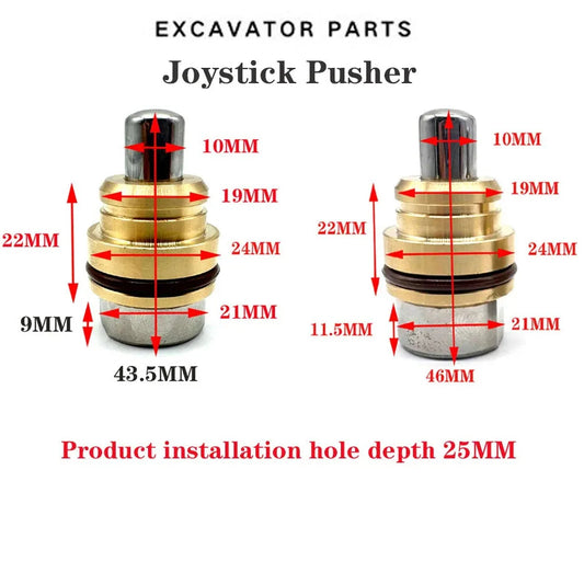 Suitable For Kubota Bobcat  High Quality 17 20 27 35 50 55 Joystick Bullet Pusher Excavator Accessories Supplier