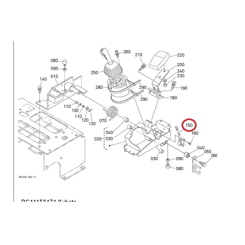 RC411-53474 RC411-53473  Kubota Control Rod Switch Limit Switch KX71-3S KX71-3S U15 U17 Supplier