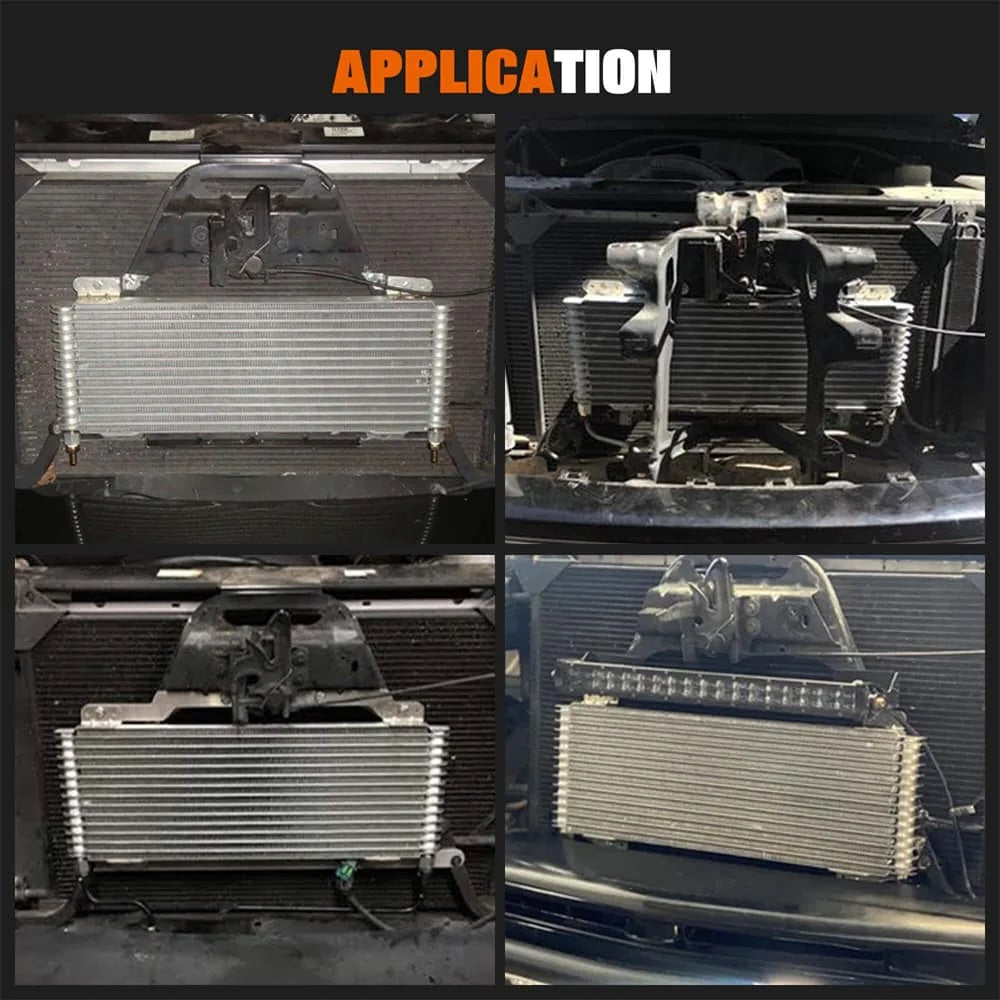 Low Pressure Drop Transmission Oil Cooler LPD47391 47391 40,000 GVW With Mounting Hardware