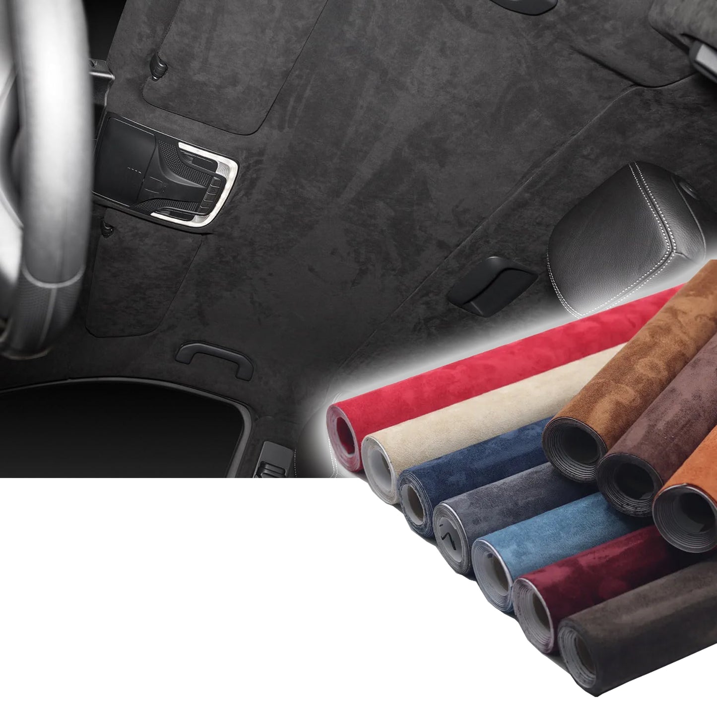 Microfiber Suede Fabric Self-Adhesive Car Wrapping Film