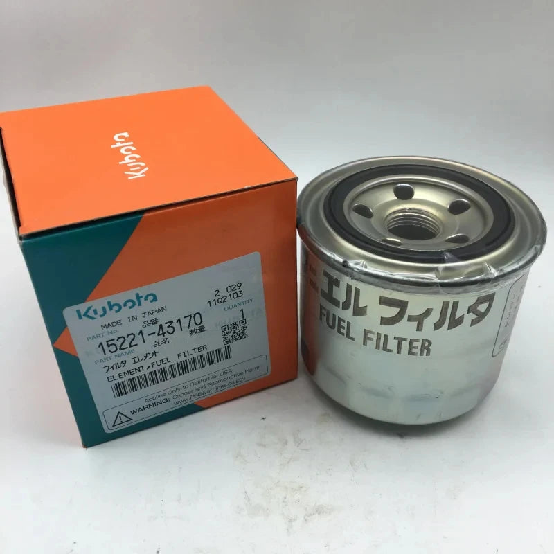 Diesel filter suitable for Kubota U15/17/20/35/KX135/155-3/kx161 Kubota engine D782 D902 D1105 V2203 V2403 Supplier