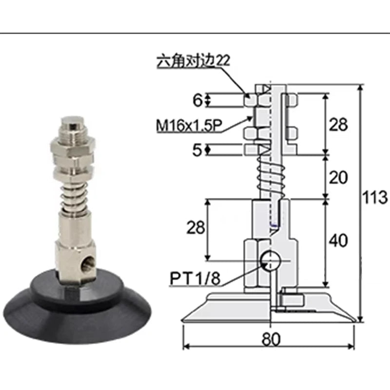 Powerful Nozzle Mechanical Arm Pneumatic Accessories Unboxing Hine Suction Cup ESS-60 ESS-60GT-G1I4 ESS-60GT-M6